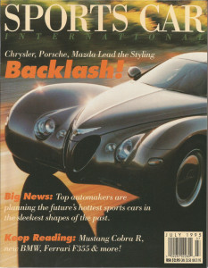 SPORTS CAR INTERNATIONAL 1995 JULY - F355, COBRA R, RETROSTYLING, BMW 740i